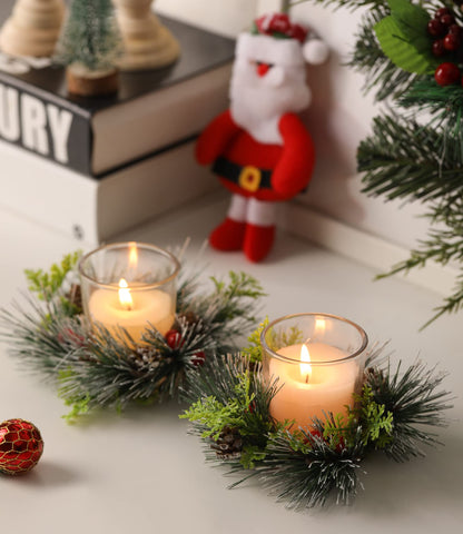 KORMMCO open gift box revealing four decorated votive candle rings