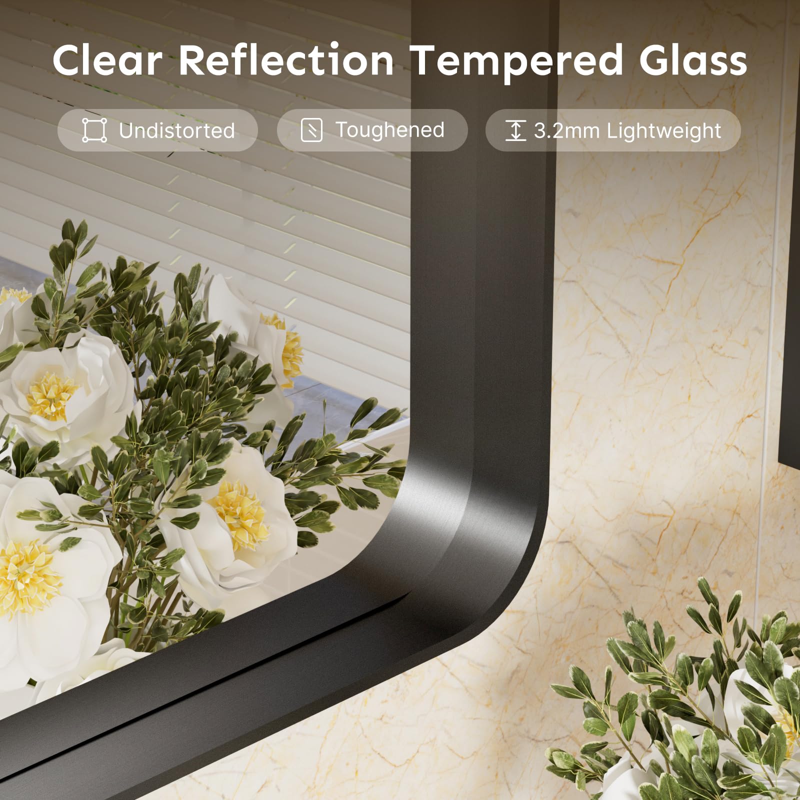 Kosmonia mounted horizontally over sink shows flexible orientation and modern farmhouse look
