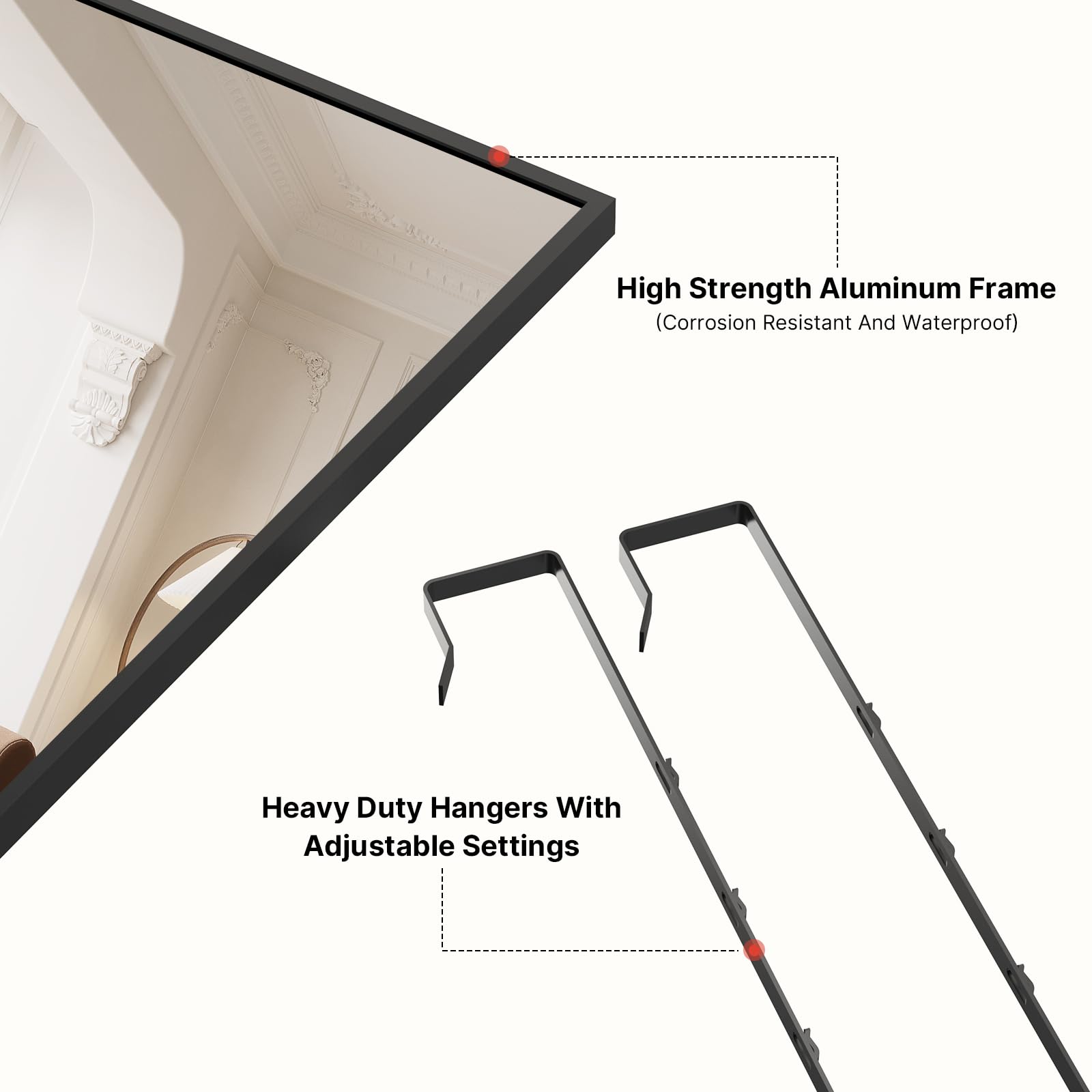 Kosmonia wall-mounted option showing secure attachment and versatile placement benefit