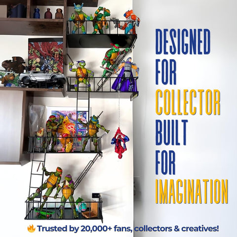 KOTIJOKI shelf with collectibles demonstrates neat arrangement and easy access