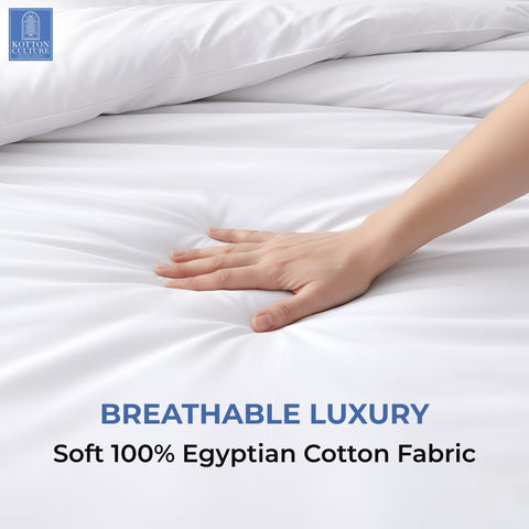 Kotton Culture interior tie closeup securing comforter corners for no-shift nights