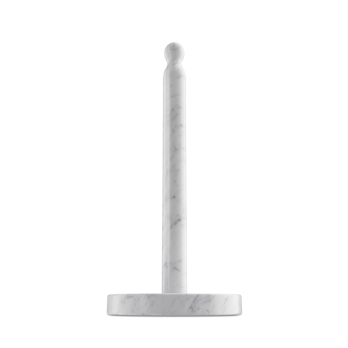 Koville Carrara marble holder front view shows elegant stability and style