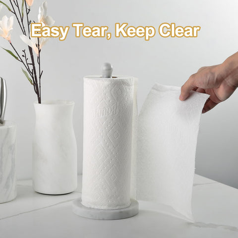 Koville paper towel holder in kitchen lifestyle adds refined countertop decor