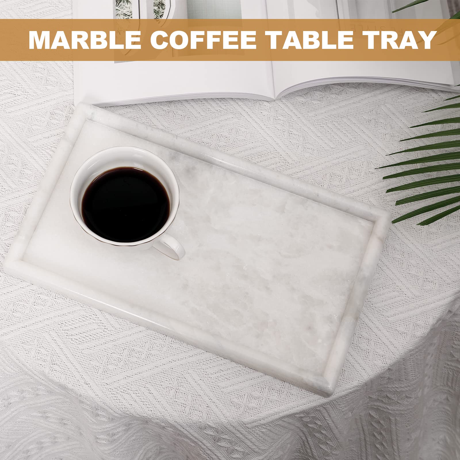 Koville tray styled with perfume and candle creating chic ambiance