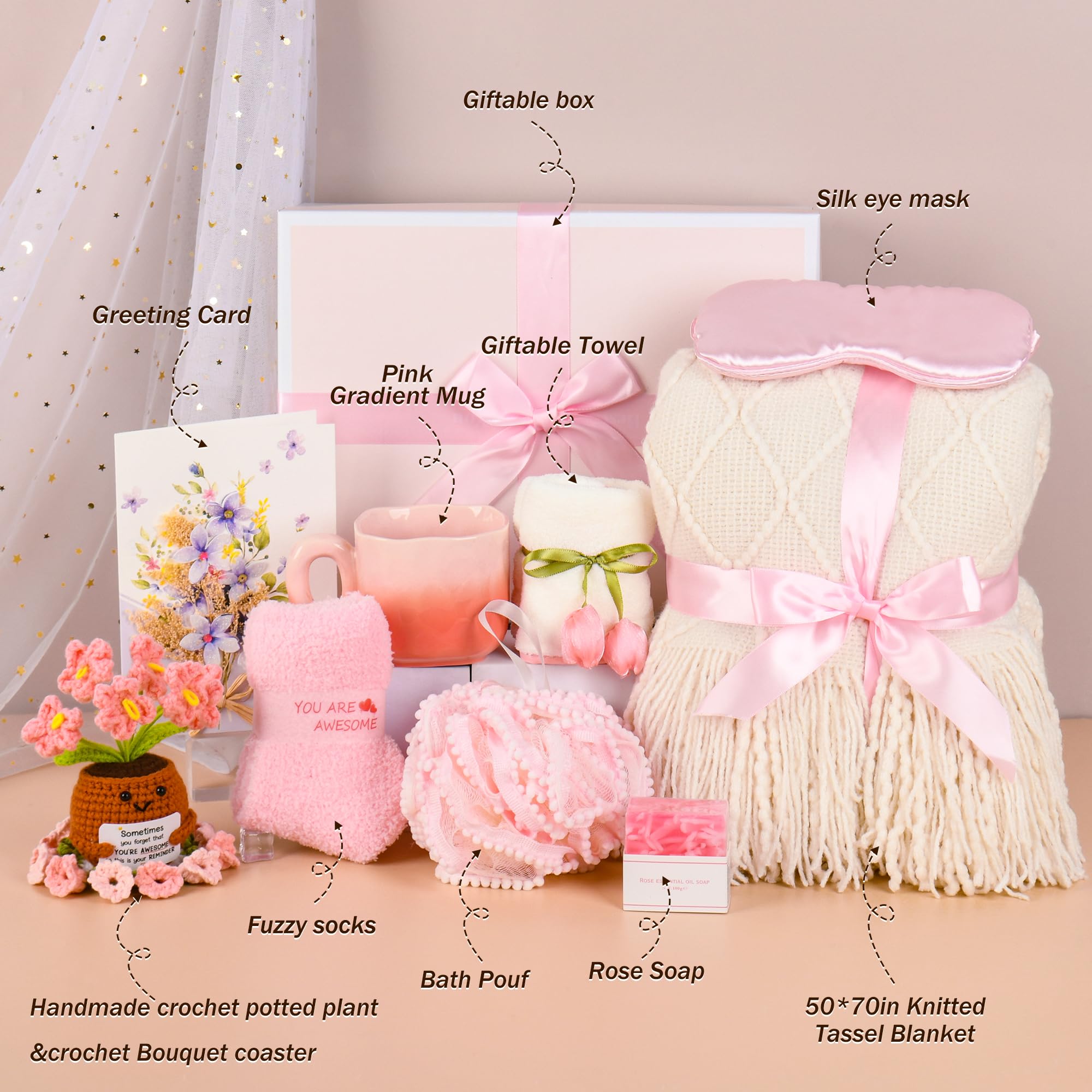 Kovtesiu knitted tassel blanket close-up highlighting soft texture and warmth
