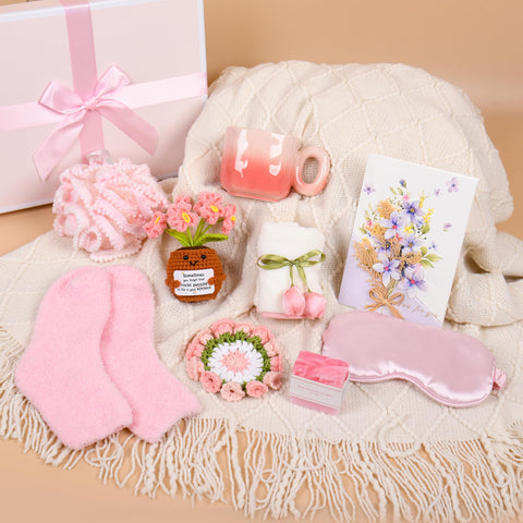 Kovtesiu lifestyle image of woman receiving gift conveying joy and care
