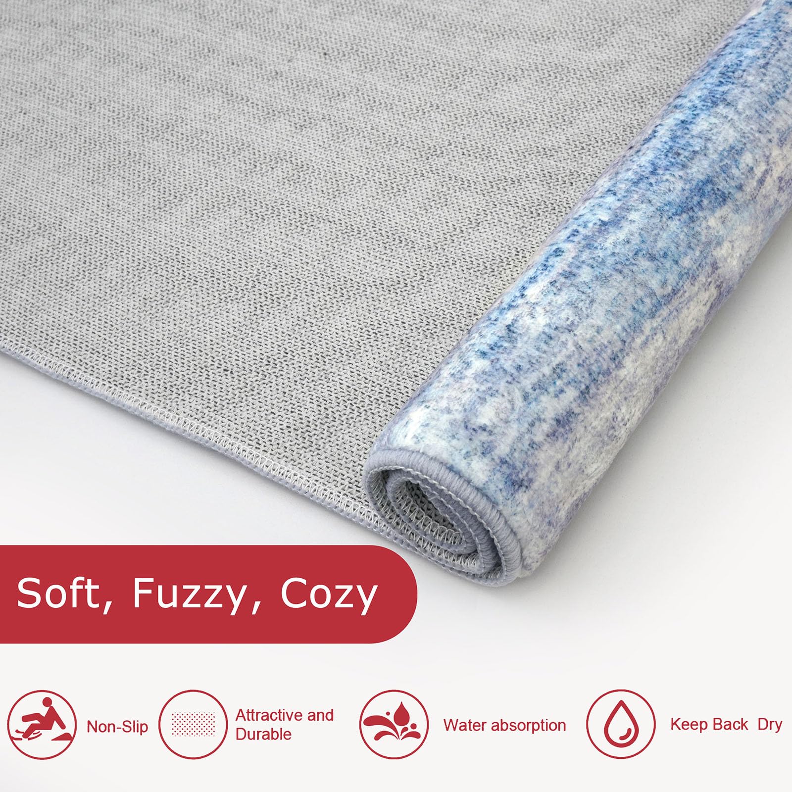 KOZYFLY folded rug in package illustrating compact shipping and crease care