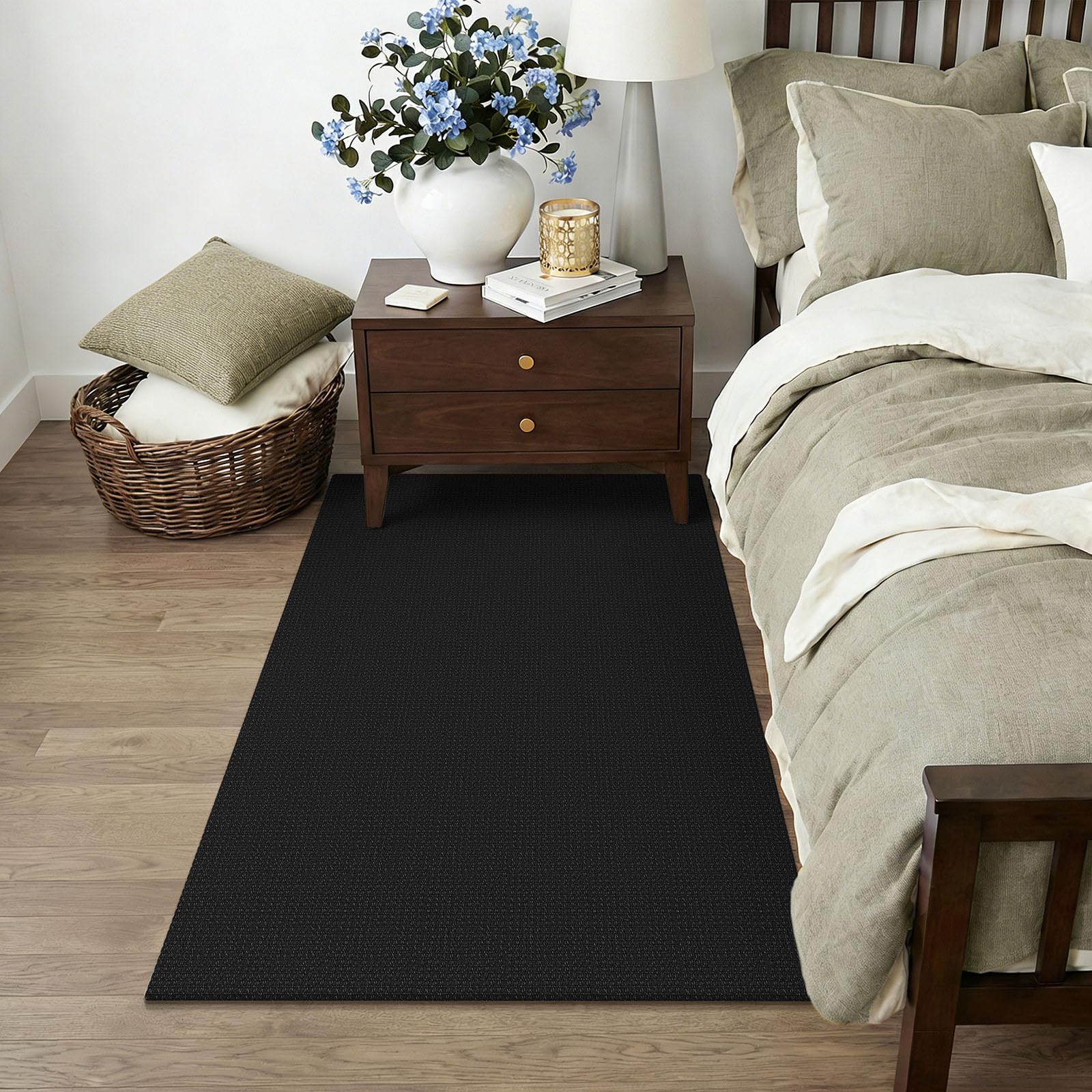 KOZYFLY rug placed in a kitchen scene showing neutral color blending with décor