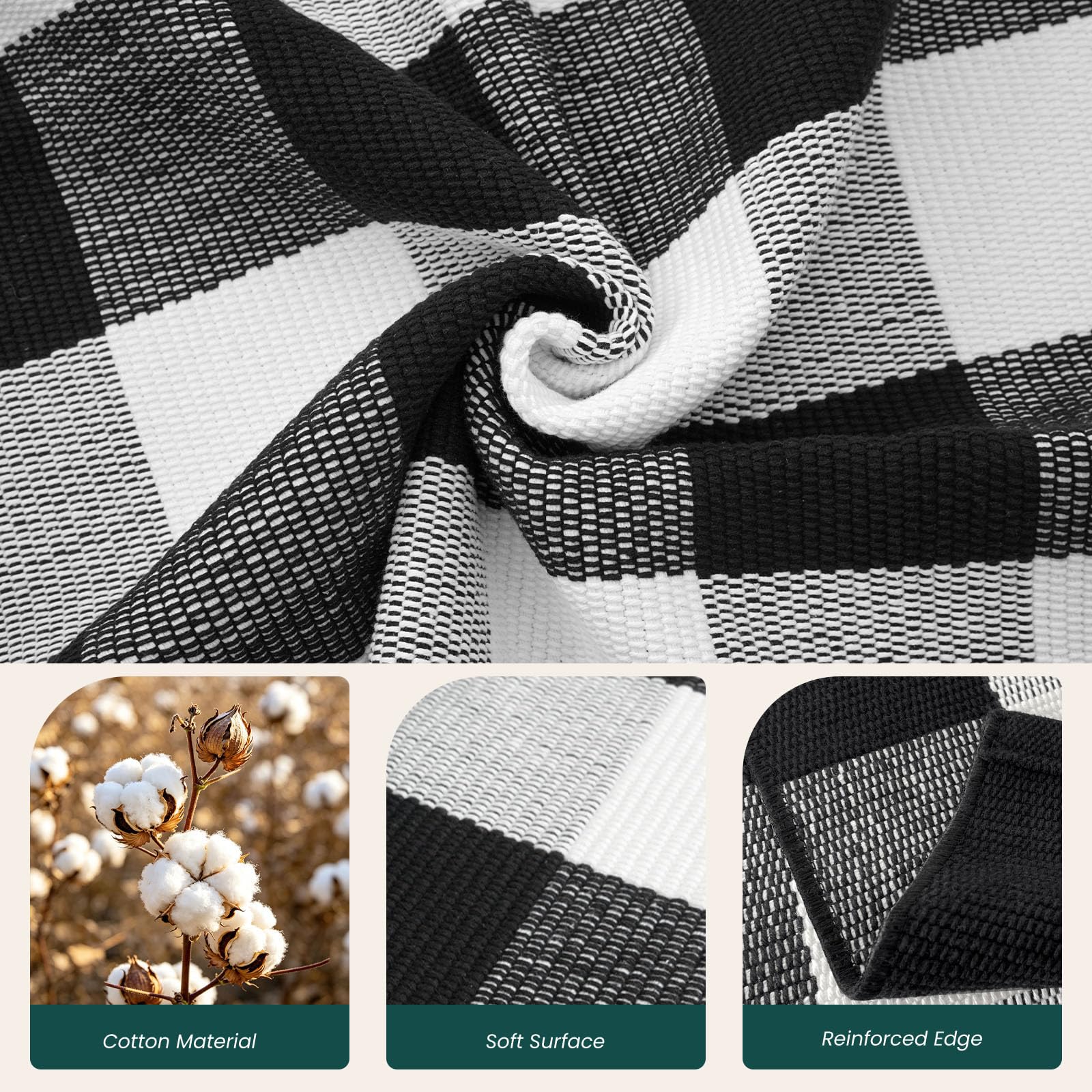 KOZYFLY rug on a covered patio illustrating sunlight-resistant colors and outdoor style