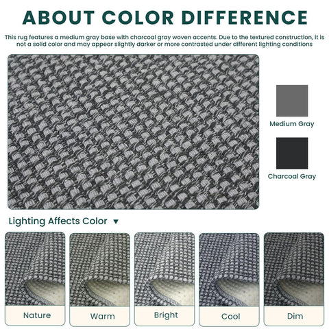 KOZYFLY non-slip rubber backing visible for safer floor grip