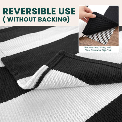 KOZYFLY rug styled in living room adding contrast and easy-care convenience