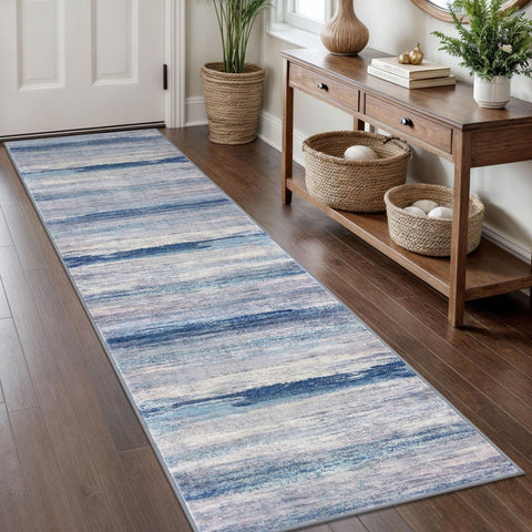 KOZYFLY front view of runner showing modern abstract design and welcoming look