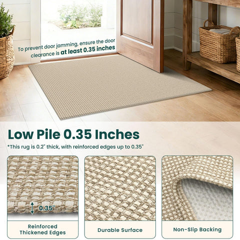 KOZYFLY runner placed in kitchen showing durable use and brightness benefit