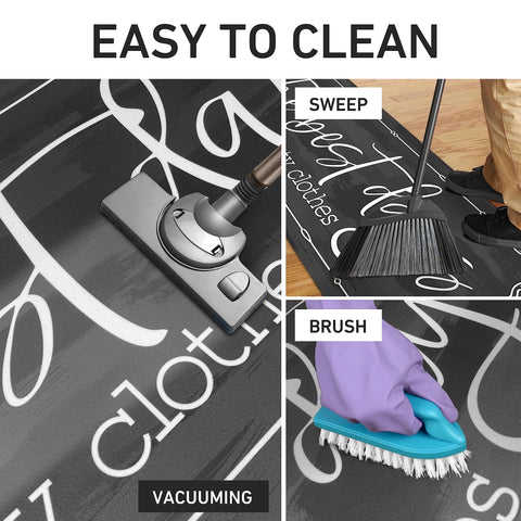 KOZYFLY runner repelling water from a spill to protect floors