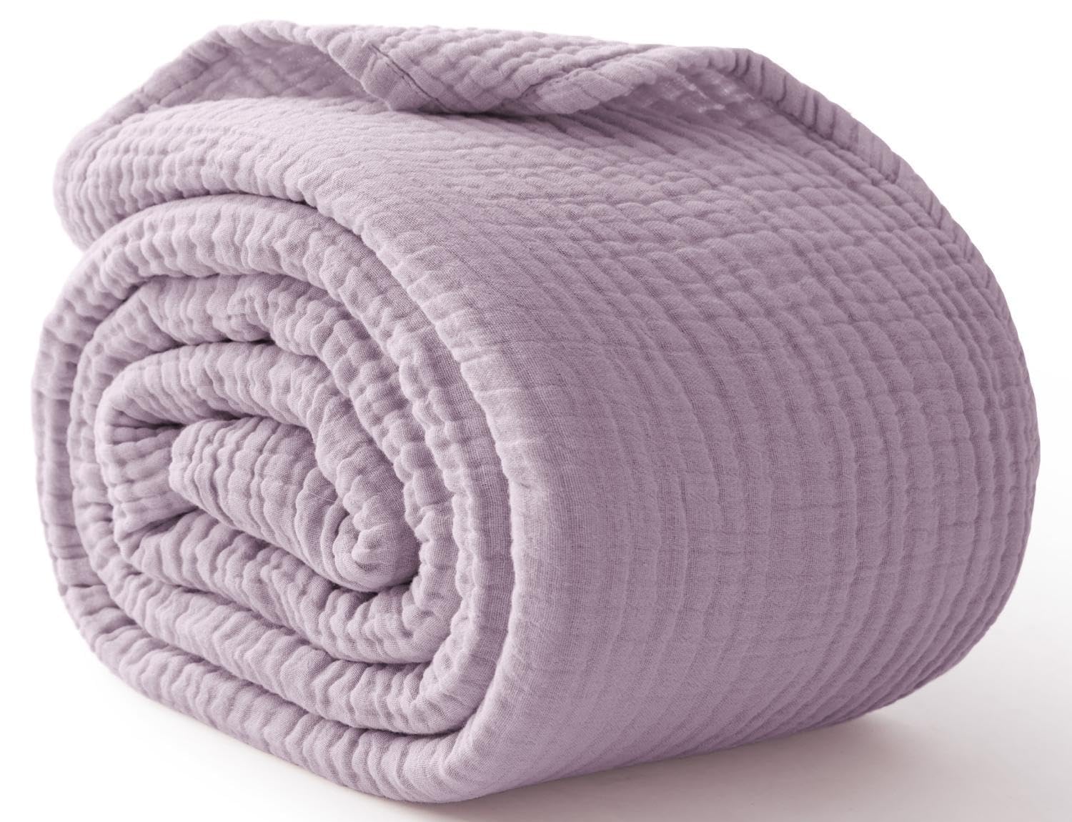 Kozyhvn lavender blanket front view shows soft fabric and inviting color