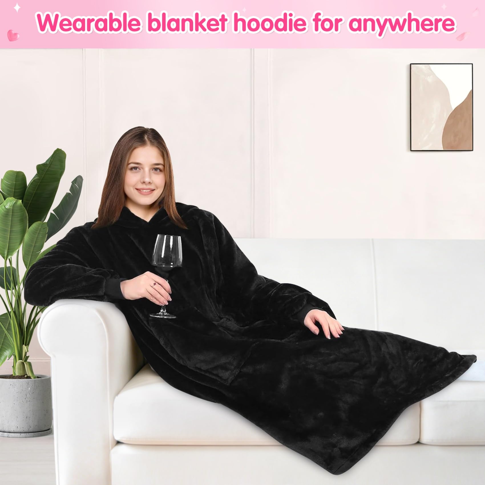 KPBLIS large front pocket and ribbed cuffs visible for hand warmth and convenience