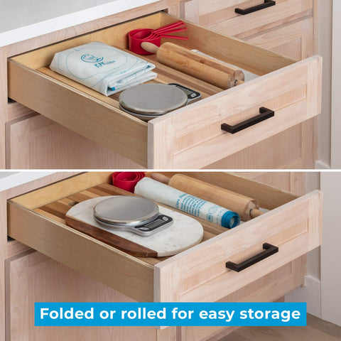 KPKitchen mat placed in dishwasher showing easy cleanup and durable food-safe silicone