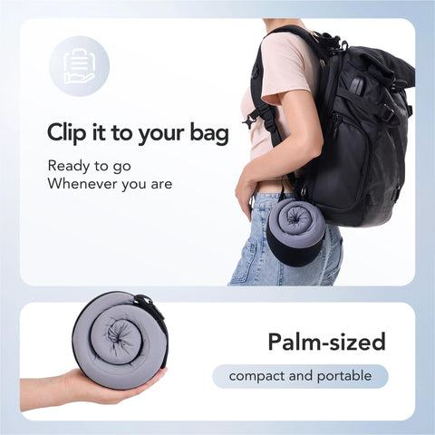 KPNEOL pillow in use on airplane seat offering stable head support