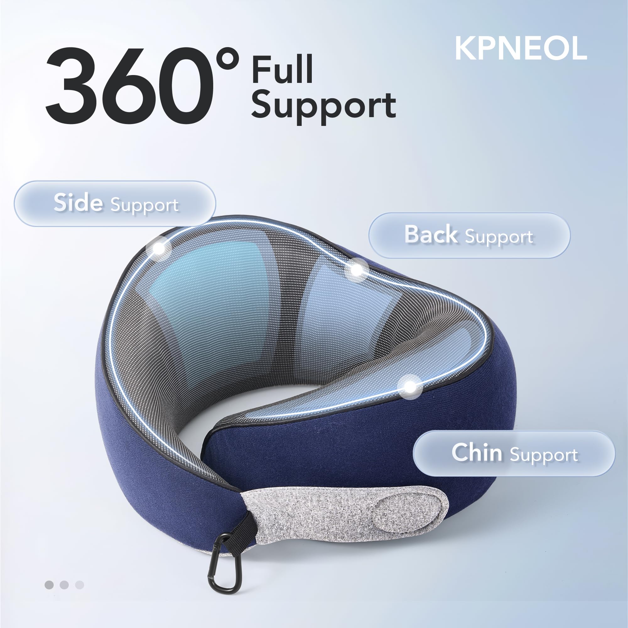 KPNEOL close-up of memory foam texture for contouring comfort benefit