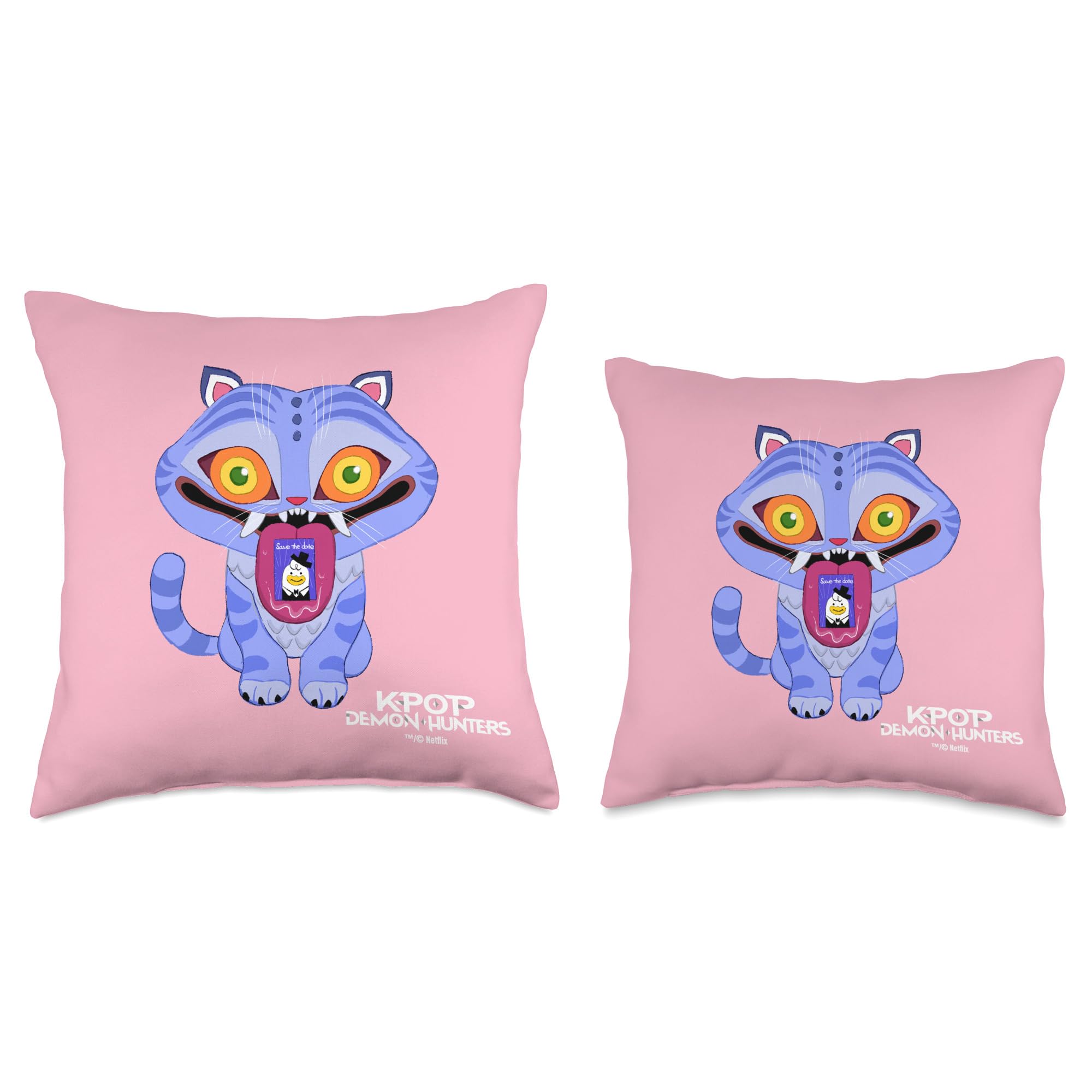 KPop Demon Hunters pillow on sofa styled in a fan room to add personality and comfort