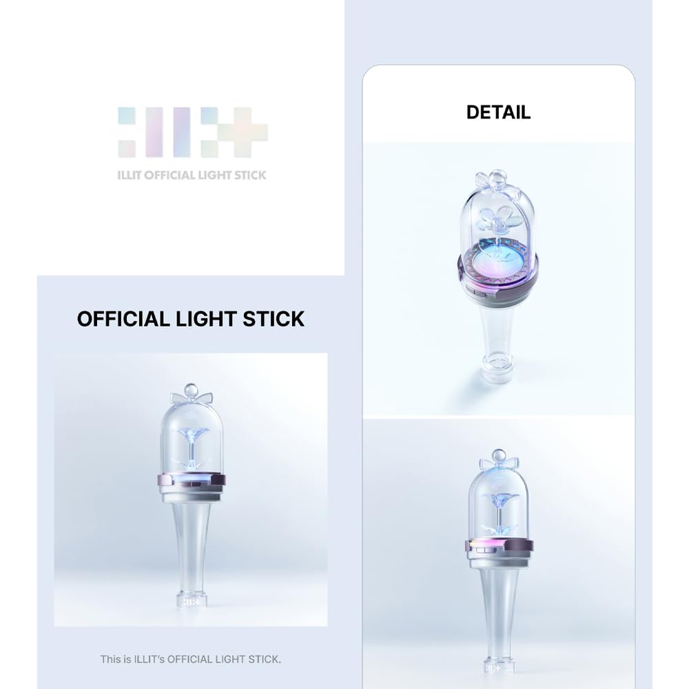 KPOP HEAVEN ILLIT lightstick held in hand for comfortable concert grip