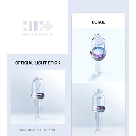 KPOP HEAVEN ILLIT lightstick held in hand for comfortable concert grip