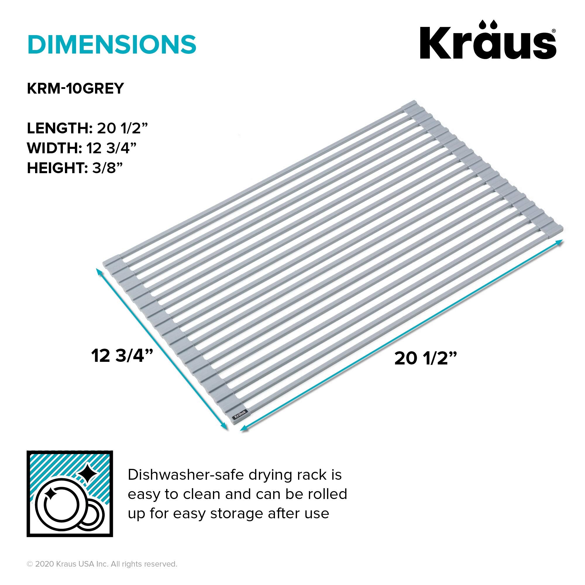 Kraus holding a heavy pot to demonstrate 85 lb weight capacity and durability