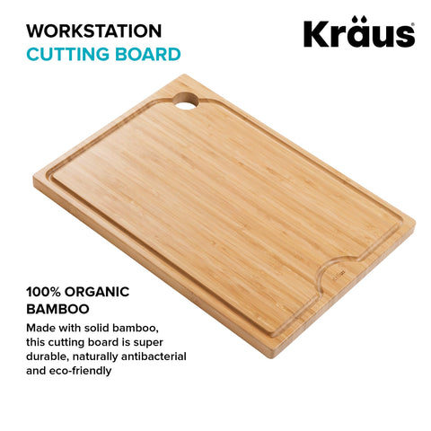 Kraus Kore being brushed into sink for quick, tidy cleanup