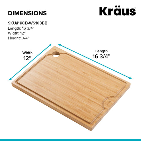 Kraus Kore non-slip edge detail ensuring stable, safe cutting