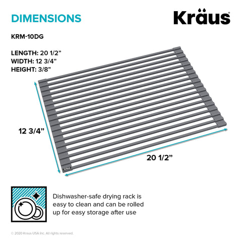 Kraus rolled up for storage demonstrates compact convenience