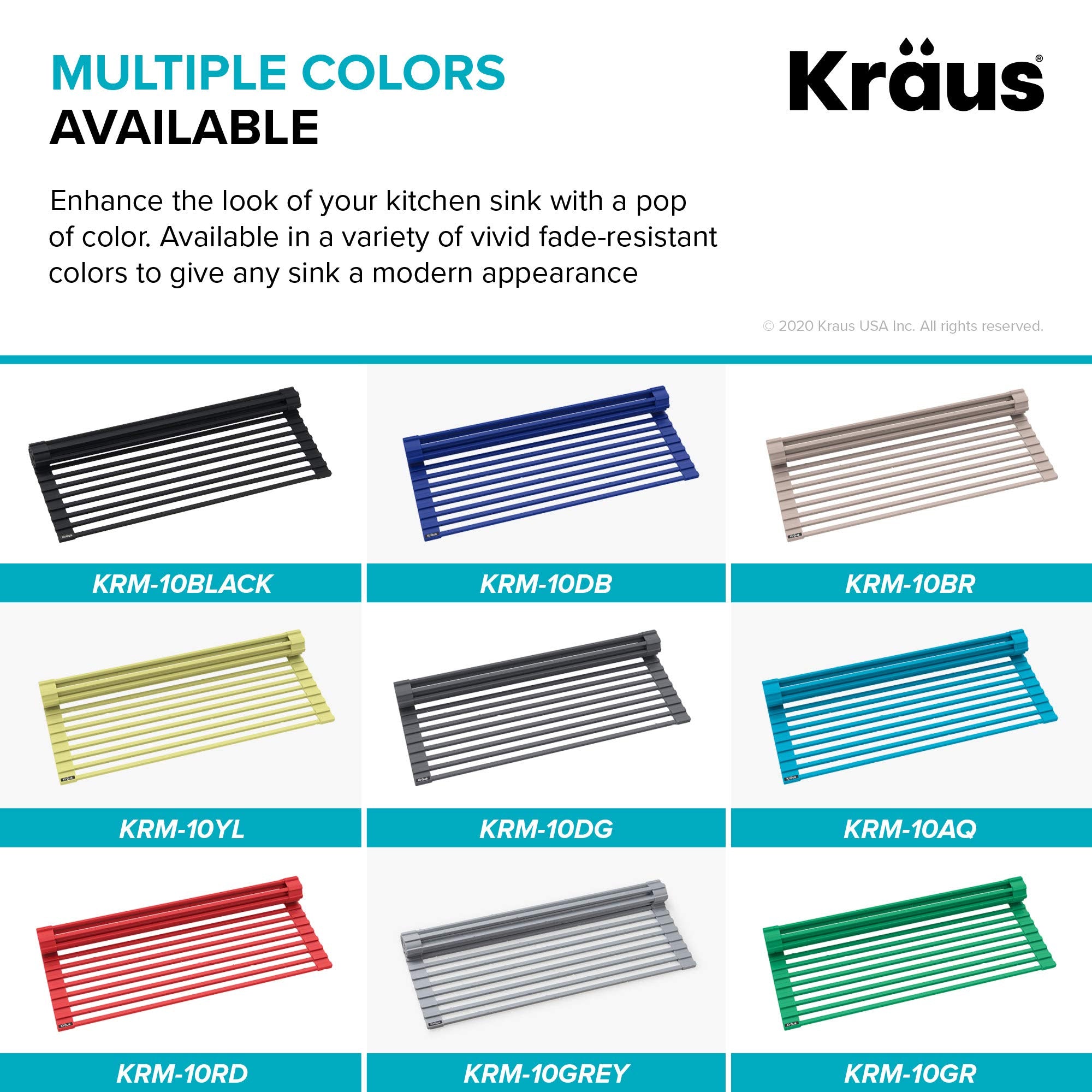 Kraus side profile across sink showing stable fit and countertop clearance