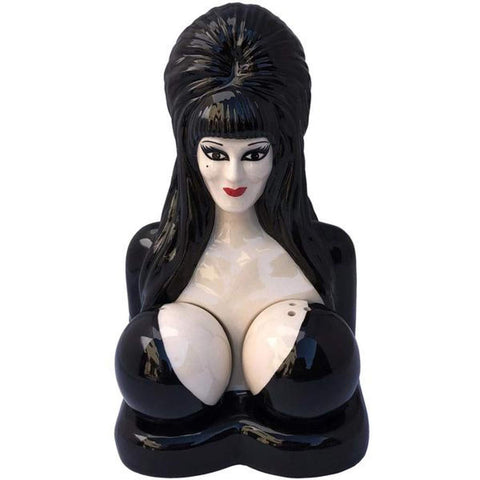 kreepsville 666 Elvira front view showing collectible centerpiece and shakers, adds personality