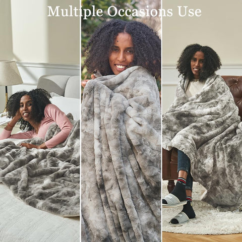 Krifey folded blanket beside ruler for clear size and scale reference