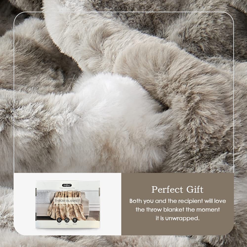Krifey throw draped on sofa showing cozy living room decor and instant comfort