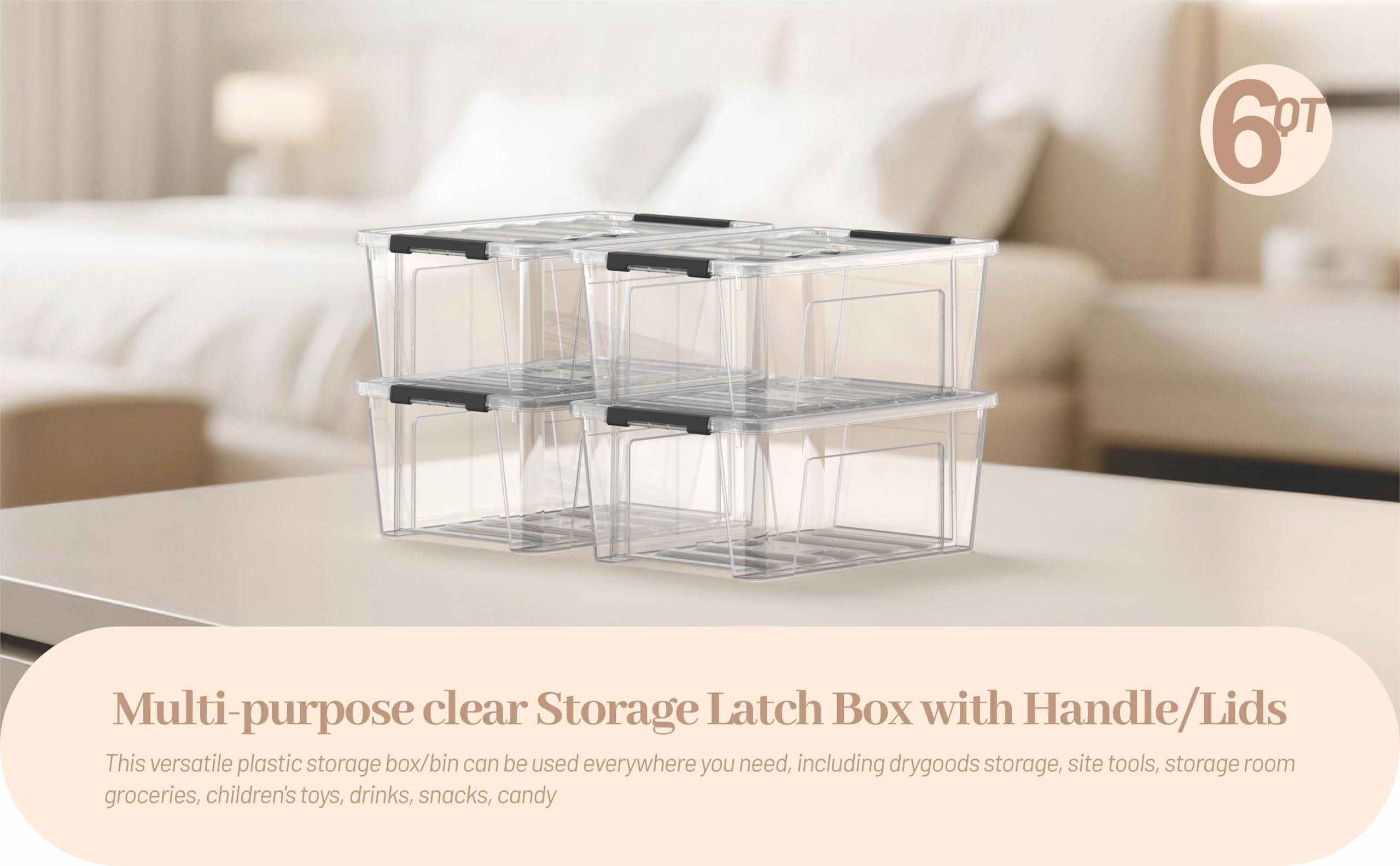 Krihan organized shelf with bins showing tidy storage and space-saving benefit