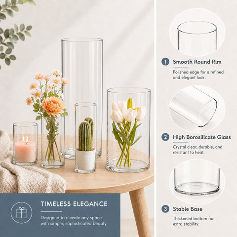 KRNDUMA vases on mantel with decor showing versatility and elegant home styling