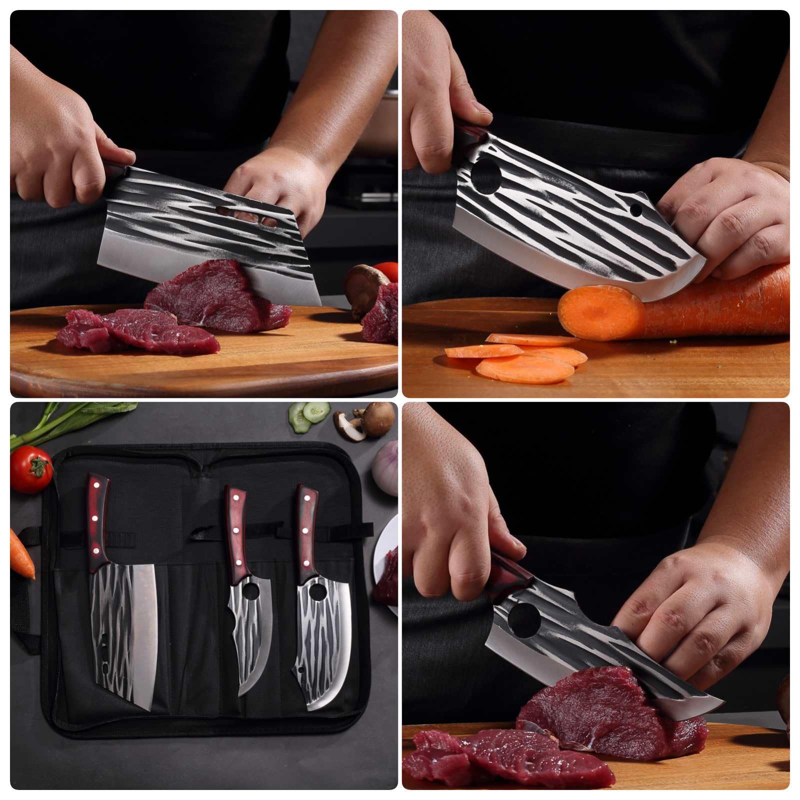 Krononidler boning knife edge detail showing precision for trimming and deboning