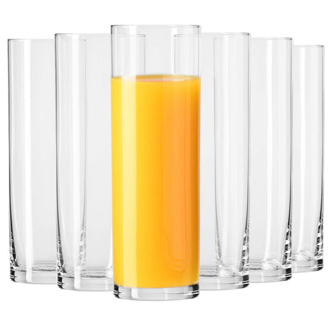 Krosno Balance front view showing tidy set and clear glass, elegant presentation