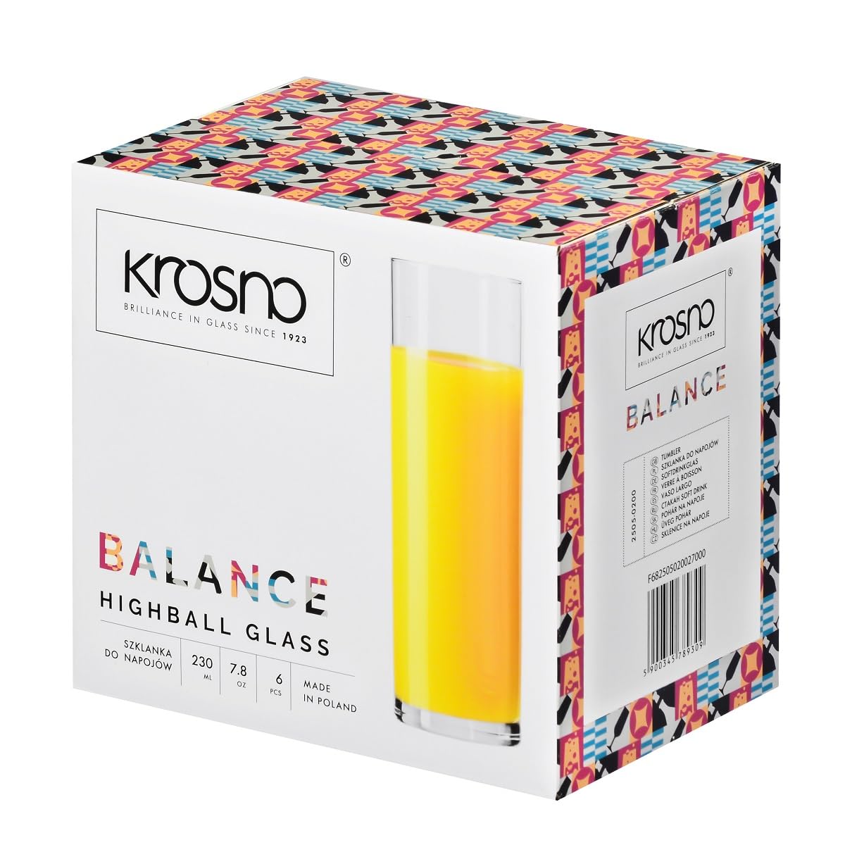 Krosno Balance boxed packaging indicating safe delivery and ready gifting
