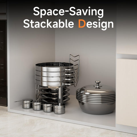 KScocina stackable components nested for compact storage and space-saving convenience