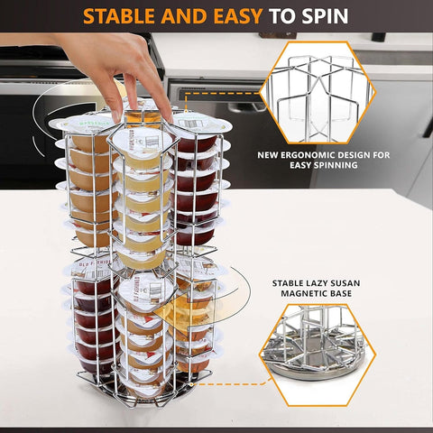 Ksestor carousel loaded with 48 pods demonstrating large capacity and quick access