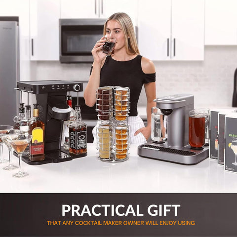 Ksestor carousel in a home bar scene showing convenience during entertaining