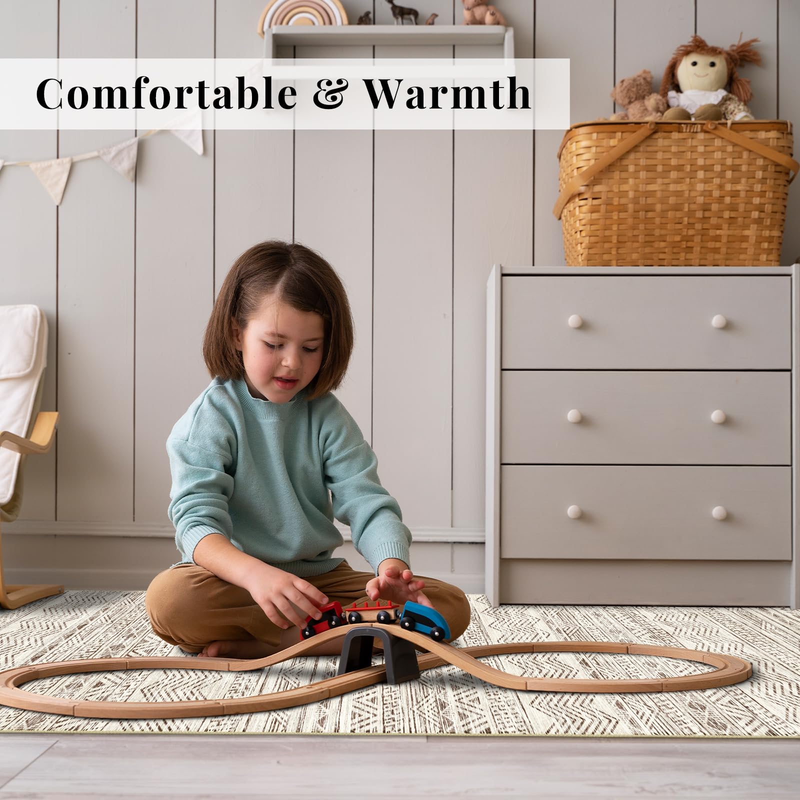 Ksrau care label showing washable instructions for easy maintenance