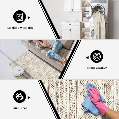 Ksrau runner in a kitchen setting protecting floors and adding warmth