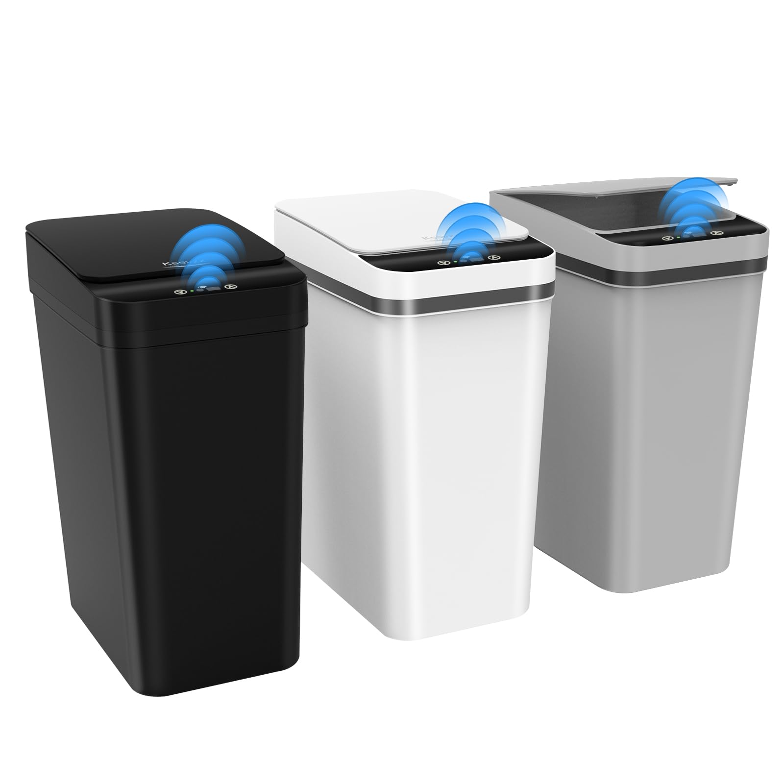 kssvzz front view showing compact bin and sealed lid benefit hygiene
