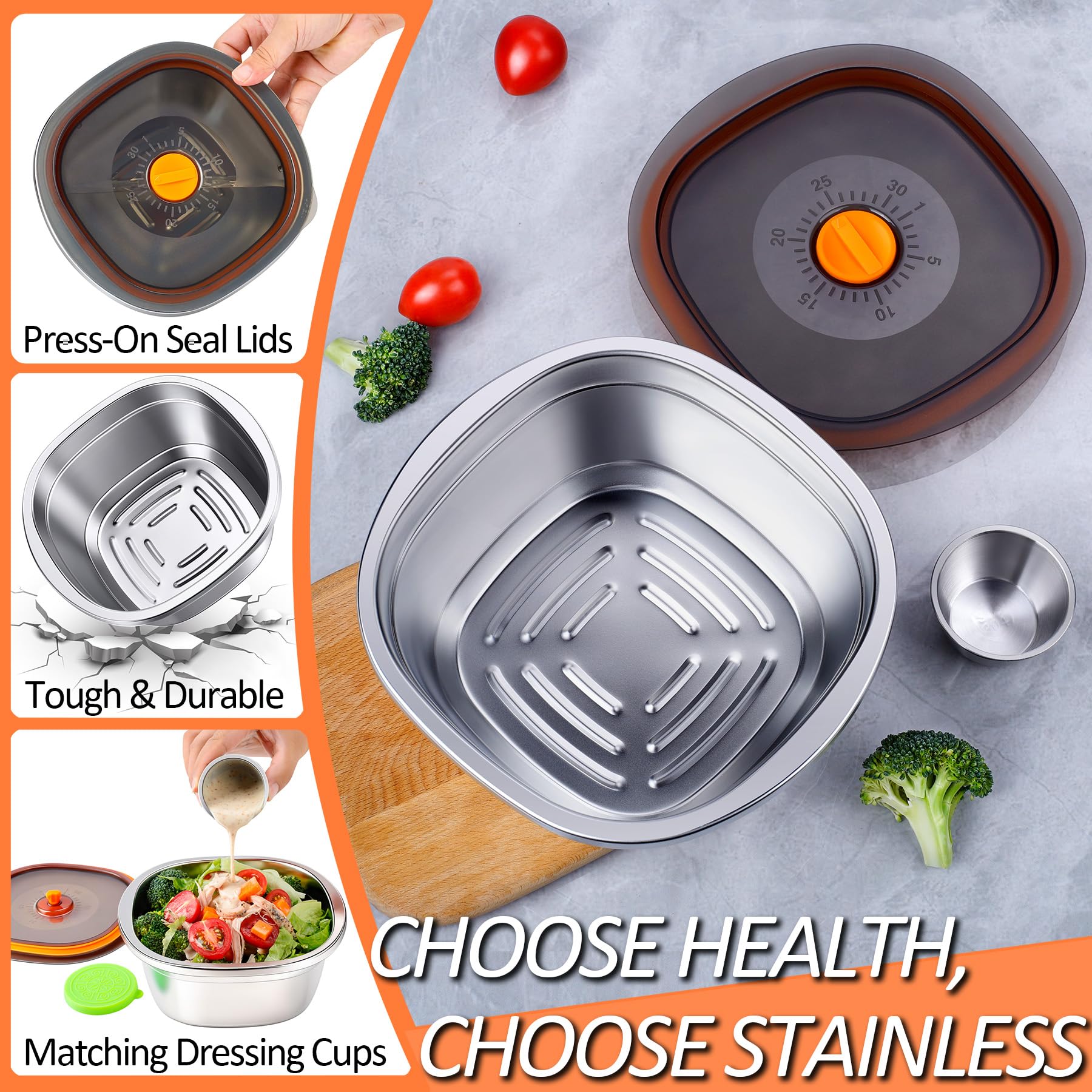KTKUDY clear lid showing date-dial and silicone seal for leak-resistant transport