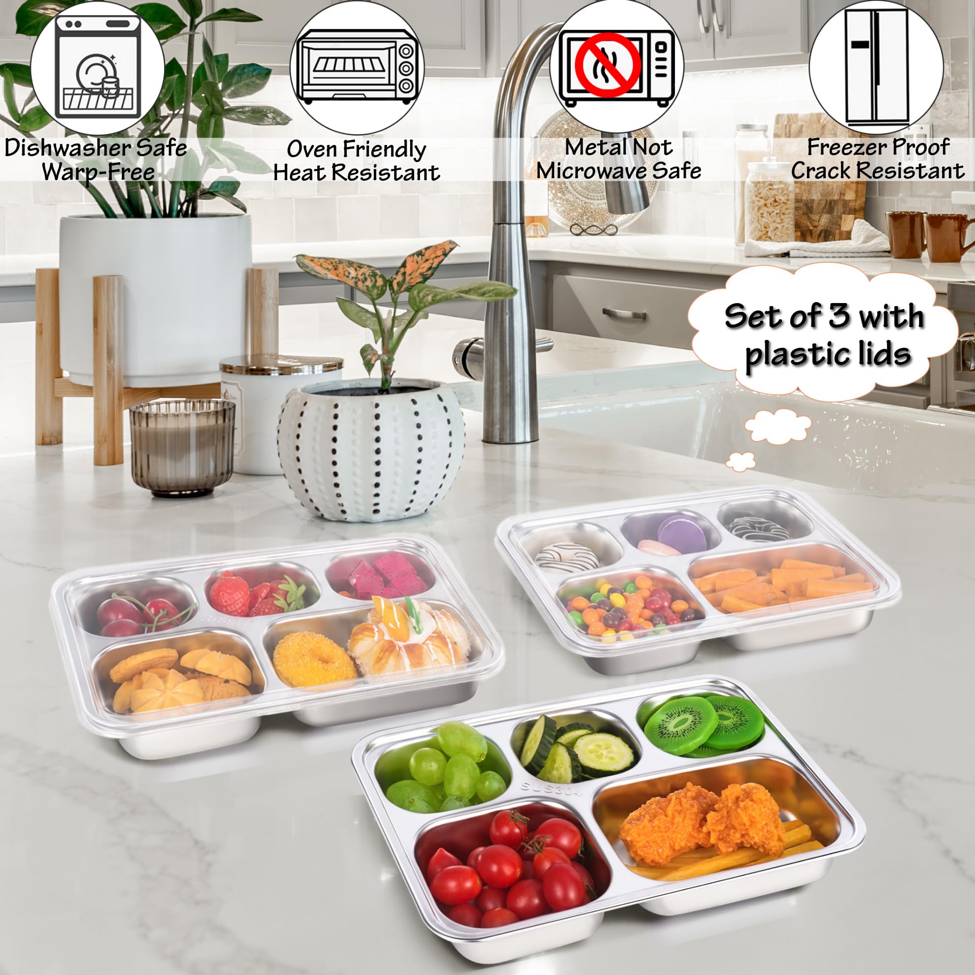 KTKUDY clear lid top view allows quick content identification benefit
