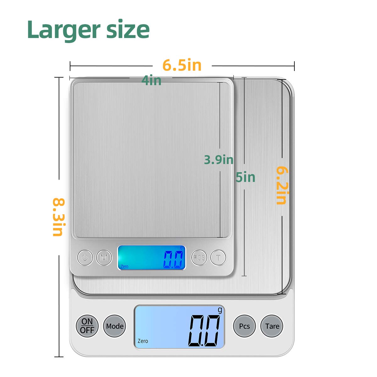 KUBEI weighing a mixing bowl to show capacity and stable performance