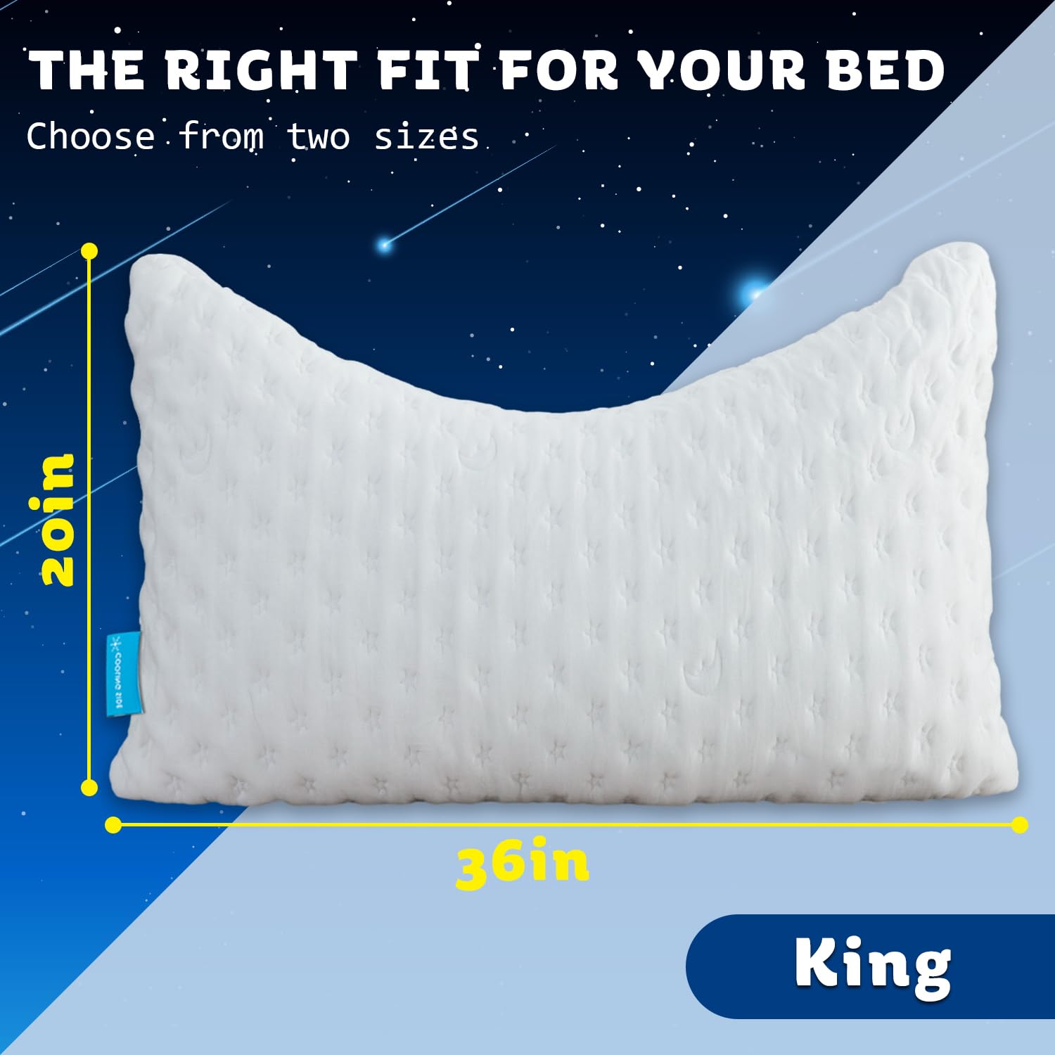 KUCEY styled bedroom scene with pillow pair enhancing room comfort