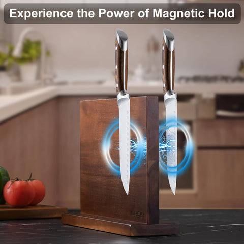 KUCHEASY close-up of embedded magnets showing strong blade attraction benefit